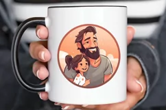 Dad and Daughter Father's Day PNG Clipart Product Image 2