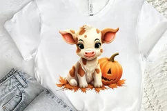 Baby Cow For Halloween Sublimation PNG Clipart Product Image 2