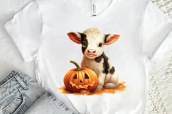 Baby Cow For Halloween Sublimation PNG Clipart Product Image 2