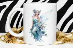 Winter Fairy Watercolor PNG Clipart Product Image 2