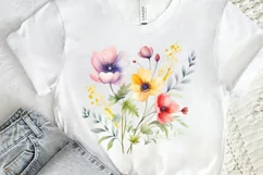 Watercolor Spring Flowers PNG Clipart Product Image 2