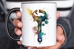 Watercolor Wrench PNG Clipart Product Image 3
