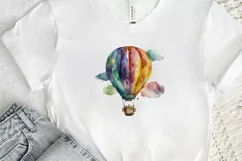 Watercolor Hot Air Balloon PNG Clipart Product Image 2