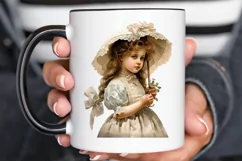 Victorian Little Girl PNG Clipart Product Image 2