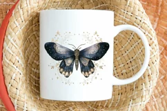 Fairy Night Moth and Moon PNG Clipart Product Image 2