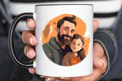 Dad and Daughter Father's Day PNG Clipart Product Image 2
