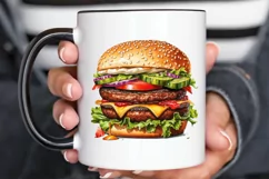 Big Hamburgers Sublimation PNG Clipart Product Image 2