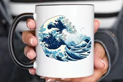 Japanese Kanagawa Wave PNG Clipart Product Image 2
