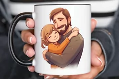 Dad and Daughter Father's Day PNG Clipart Product Image 2