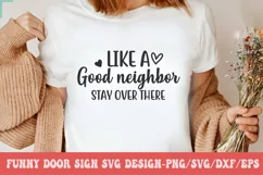 Funny Door Sign SVG Design | Door Sign SVG Design Product Image 2