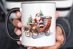 Watercolor Santa Claus PNG Clipart Product Image 2