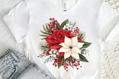 Christmas Flower Bouquet PNG Clipart Product Image 2