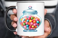 Fancy Clear Glass Candy Jar PNG Clipart Product Image 3
