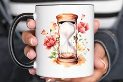 Hourglass Flower Watercolor PNG Clipart Product Image 2