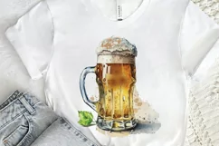 Watercolor Beer clipart png clipart Product Image 2