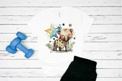 Watercolor cute animal superstar PNG Clipa Product Image 2