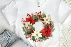 Christmas Holiday Wreath PNG Clipart Product Image 2