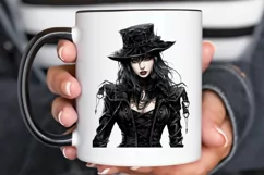 Gothic Fashion Girl PNG Clipart Product Image 2
