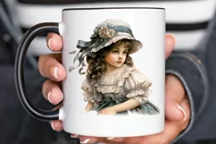 Victorian Little Girl PNG Clipart Product Image 2