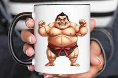 Funny Japanese Sumo Wrestler PNG Clipart Product Image 2