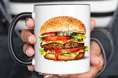 Big Hamburgers Sublimation PNG Clipart Product Image 2