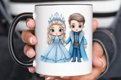 Cute Snow Princess and Prince PNG Clipart Product Image 2