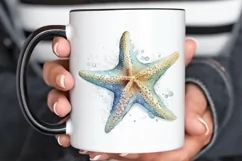Watercolor Starfish PNG Clipart Product Image 3