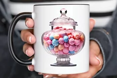 Fancy Clear Glass Candy Jar PNG Clipart Product Image 2