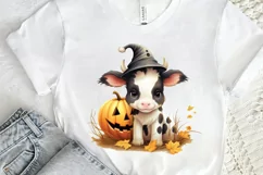 Baby Cow For Halloween Sublimation PNG Clipart Product Image 2