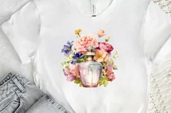 Vintage Perfume Bottles Watercolor PNG Clipart Product Image 2