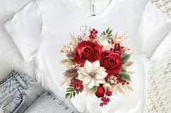 Christmas Flower Bouquet PNG Clipart Product Image 2