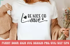 Funny Door Sign SVG Design | Door Sign SVG Design Product Image 2