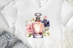 Vintage Perfume Bottles Watercolor PNG Clipart Product Image 2