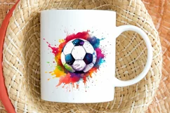 watercolor Football PNG Clipart Product Image 2