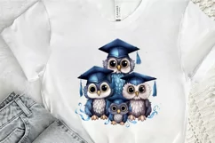 Graduation Owl Friends Sublimation PNG Clipart Product Image 2