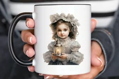 Victorian Little Girl PNG Clipart Product Image 2