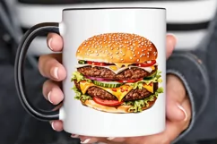 Big Hamburgers Sublimation PNG Clipart Product Image 2