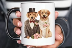 Dog Bride and Dog Groom PNG Clipart Product Image 2