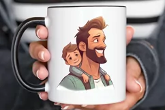 Dad and Daughter Father's Day PNG Clipart Product Image 2