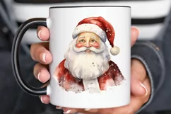 Watercolor Santa Claus PNG Clipart Product Image 2
