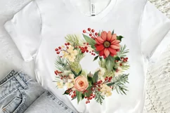 Christmas Holiday Wreath PNG Clipart Product Image 2