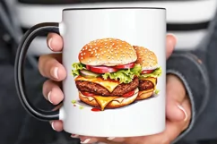 Big Hamburgers Sublimation PNG Clipart Product Image 2