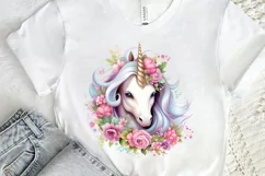 Fairy Unicorn Sublimation PNG Clipart Product Image 2