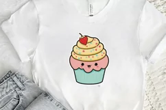Cute Kawaii Cupcakes Valentine Stickers PNG Clipart Product Image 2