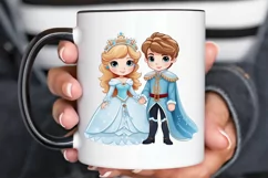Cute Snow Princess and Prince PNG Clipart Product Image 2