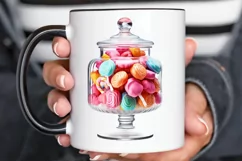 Fancy Clear Glass Candy Jar PNG Clipart Product Image 3