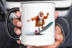 Funny Grandpa Surfing PNG Clipart Product Image 2