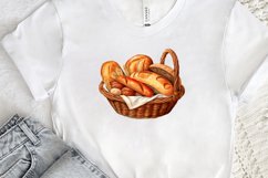 Bread Basket Watercolor Sublimation PNG Clipart Product Image 2