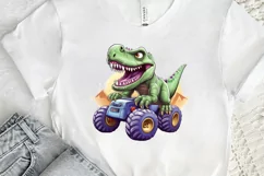 Dinosaur Monster Truck PNG Clipart Product Image 2