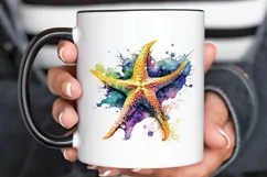 Watercolor Starfish PNG Clipart Product Image 3